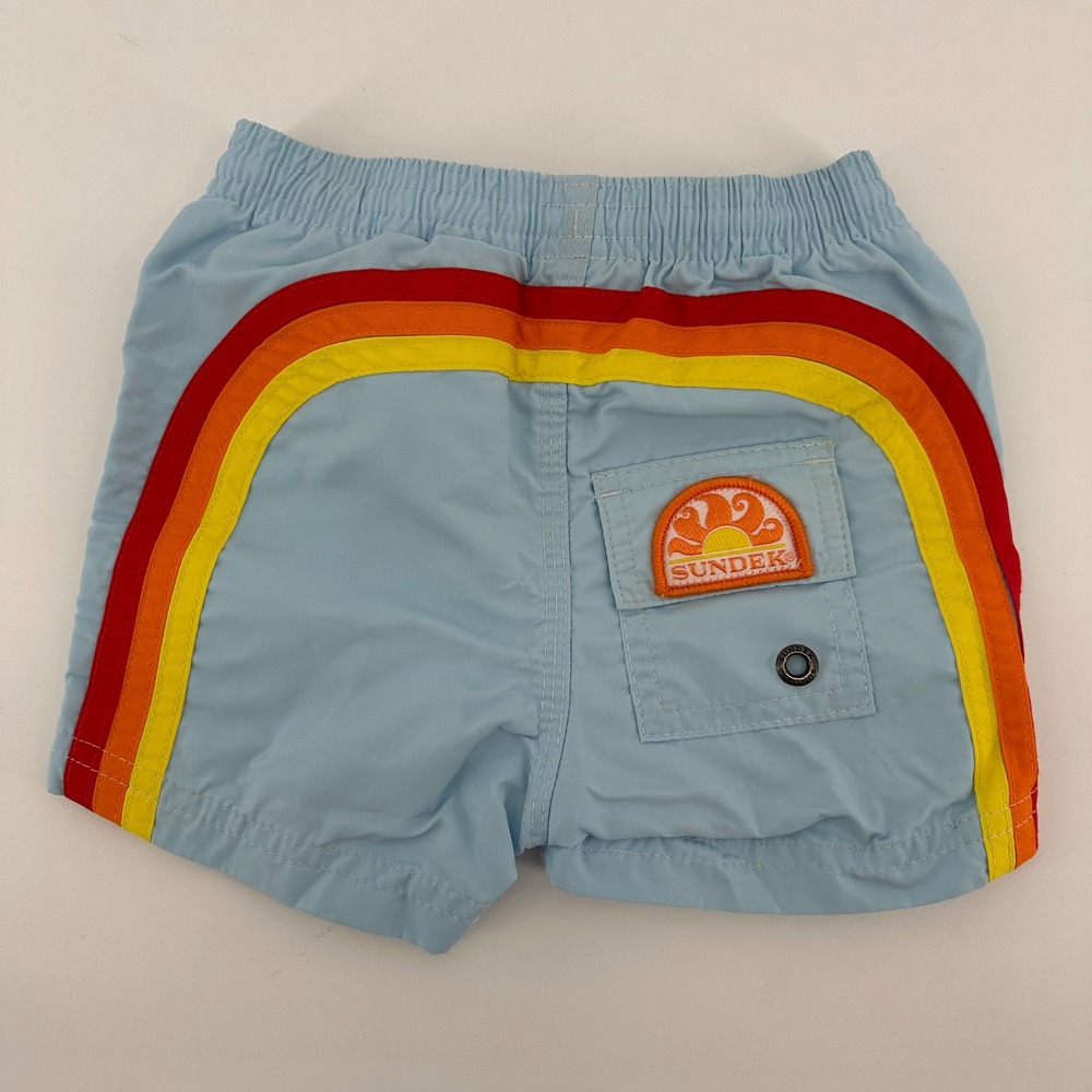 Sundek Baby Boys Blue Rainbow Board Shorts Swim Trunks 6M B504BDTA100 SS20